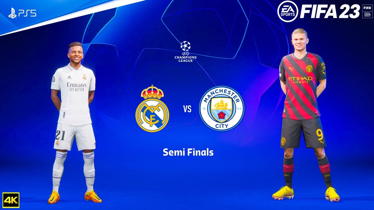 FIFA 23 — «Реал Мадрид» против «Манчестер Сити» — Лига чемпионов УЕФА 22/23 | Полуфинал | PS5™ [4...
