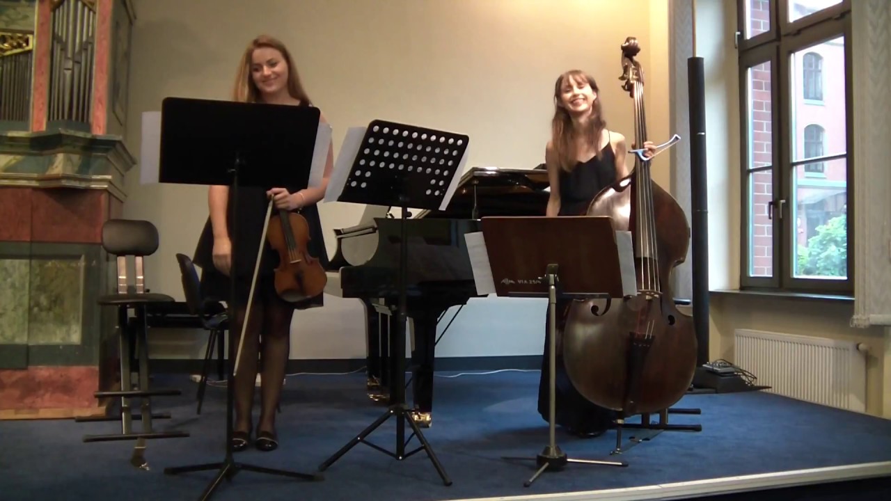 K. Penderecki Duo, Donata Mzyk violin, Klaudia Baca contrabass