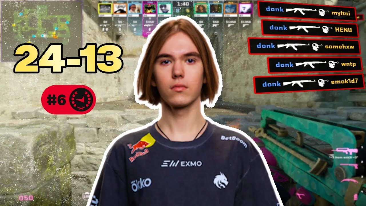 donk 24 KILLS On Ancient | 4620 ELO FACEIT