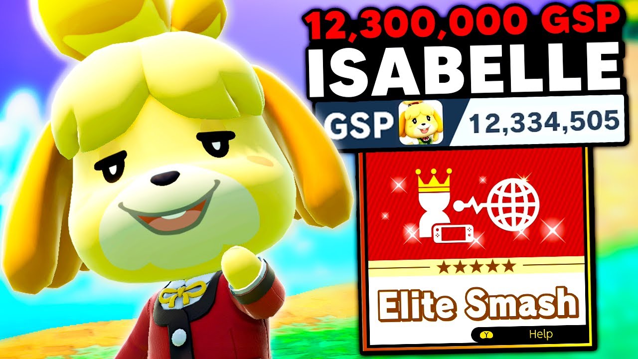 This is what a 12,000,000 GSP Isabelle looks like in Elite Smash