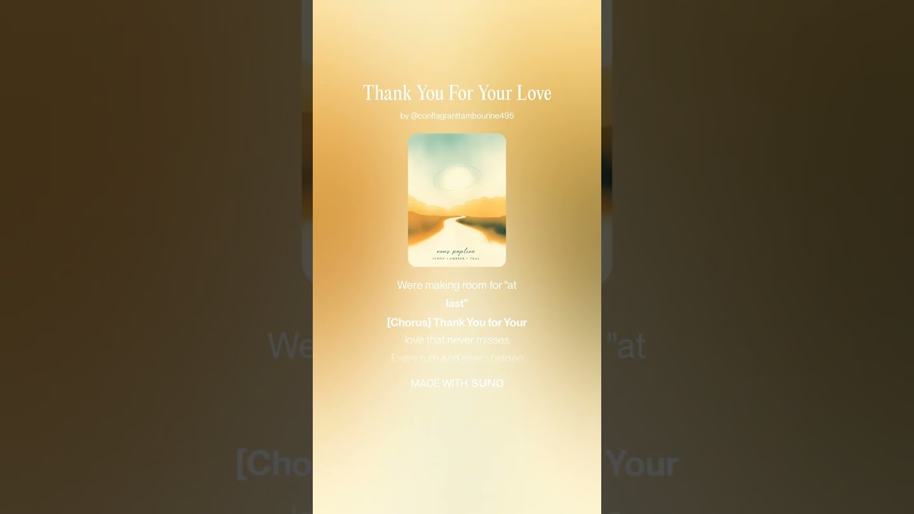 Thank You For Your Love