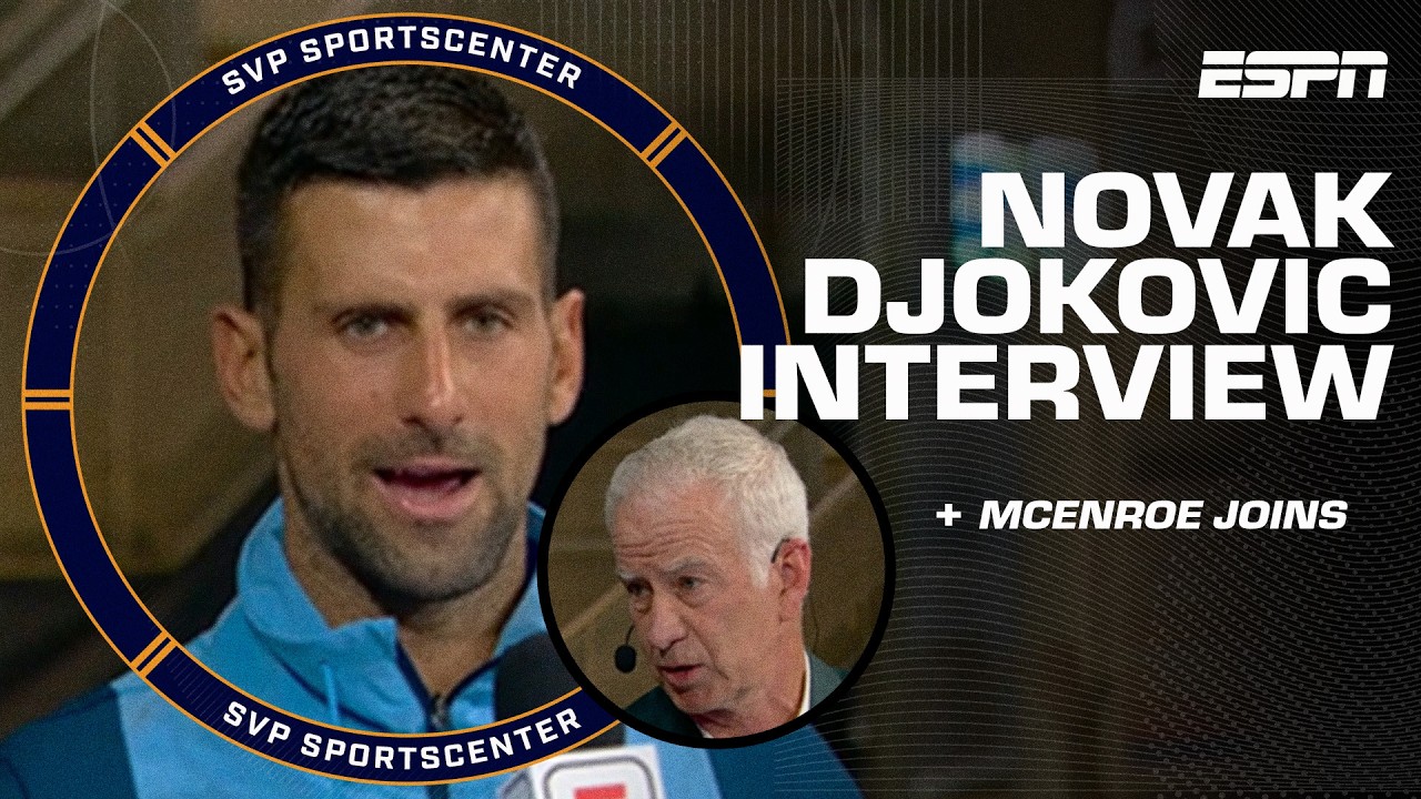 Novak Djokovic interview on the US Open & winning Olympic gold + John McEnroe joins | SC with SVP