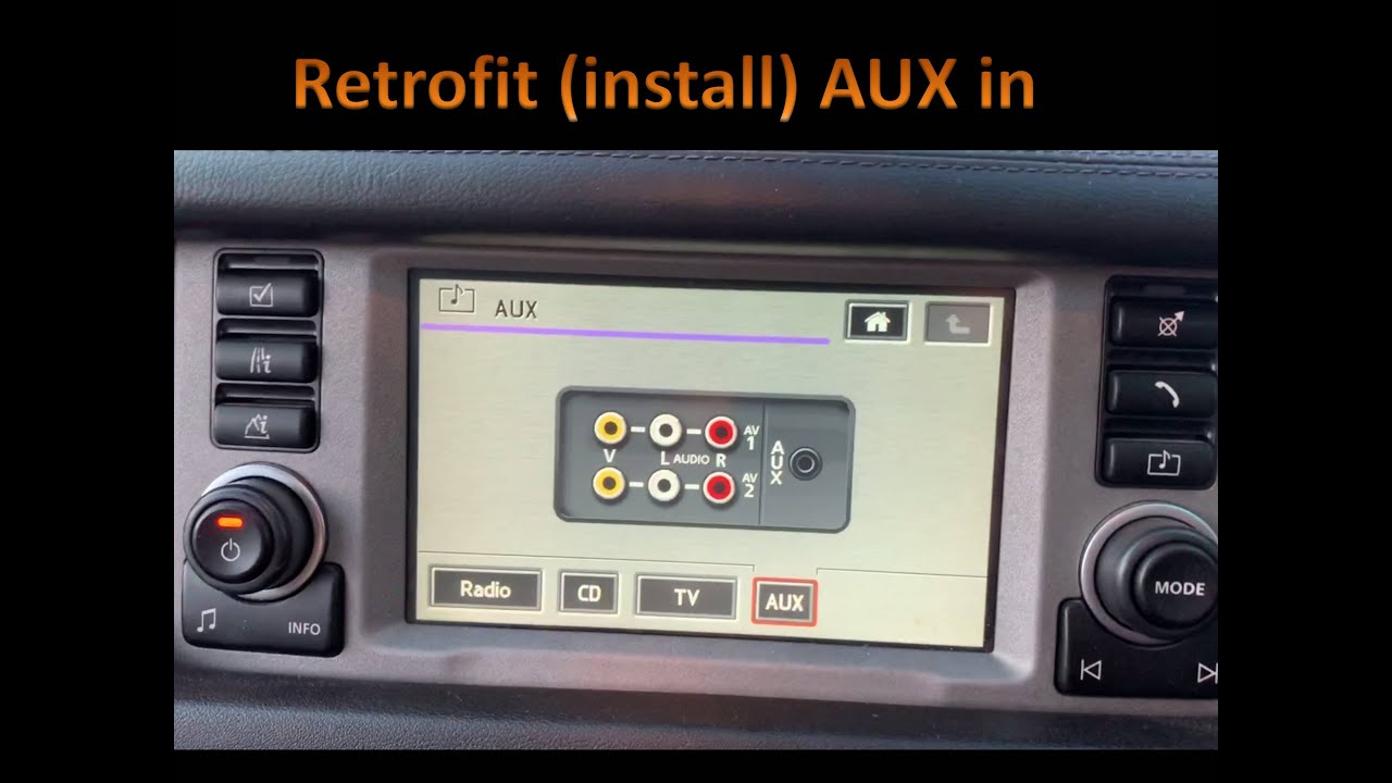 How to install (retrofit) an actual AUX port - Range Rover L322 - Harmon Kardon touchscreen system