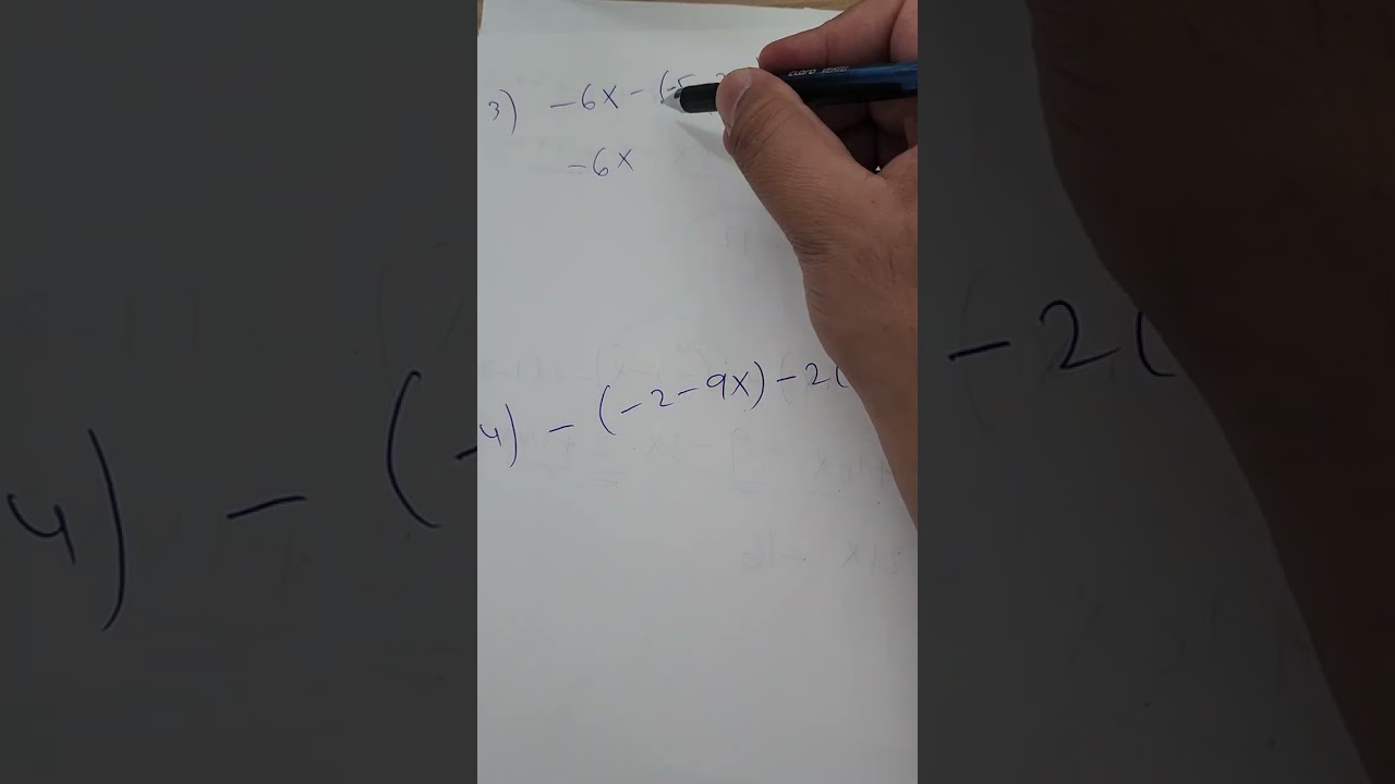 فتح اقواس في الجبر وتجميع حدود متشابهة