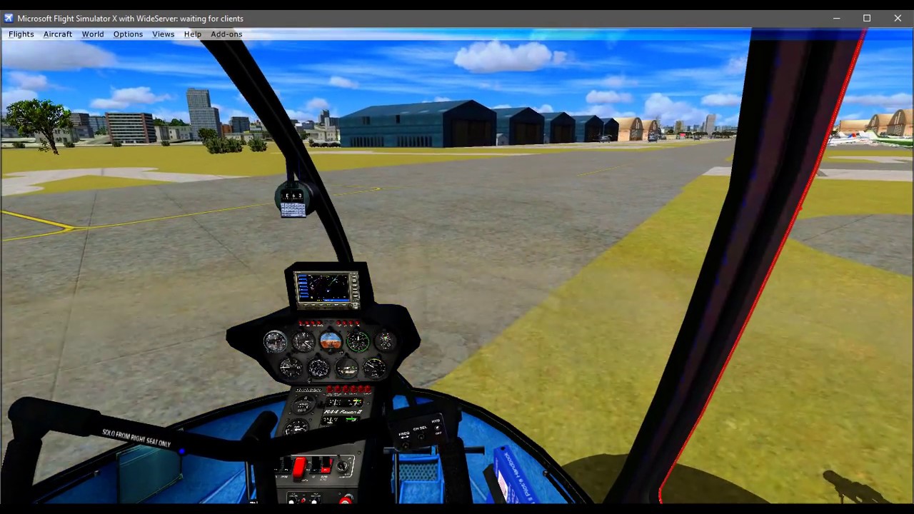 FSX voo de demonstração (helicoptero)