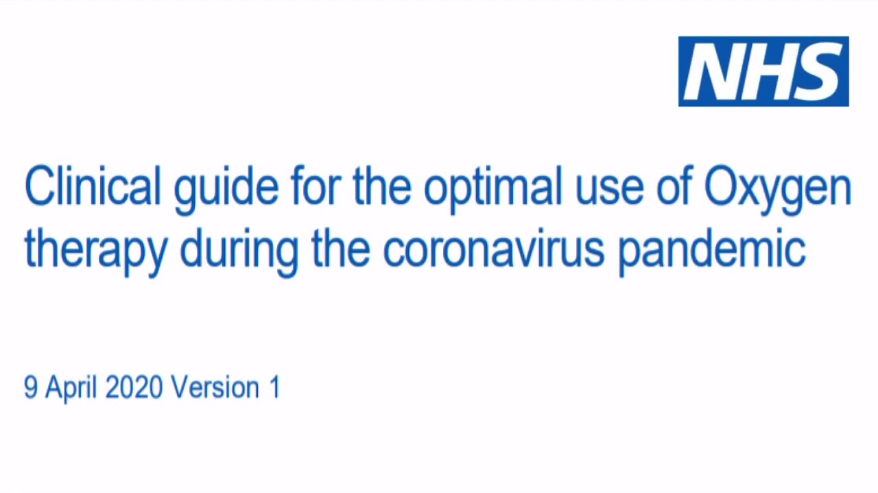 COVID-19 Oxygen targets - A word of caution