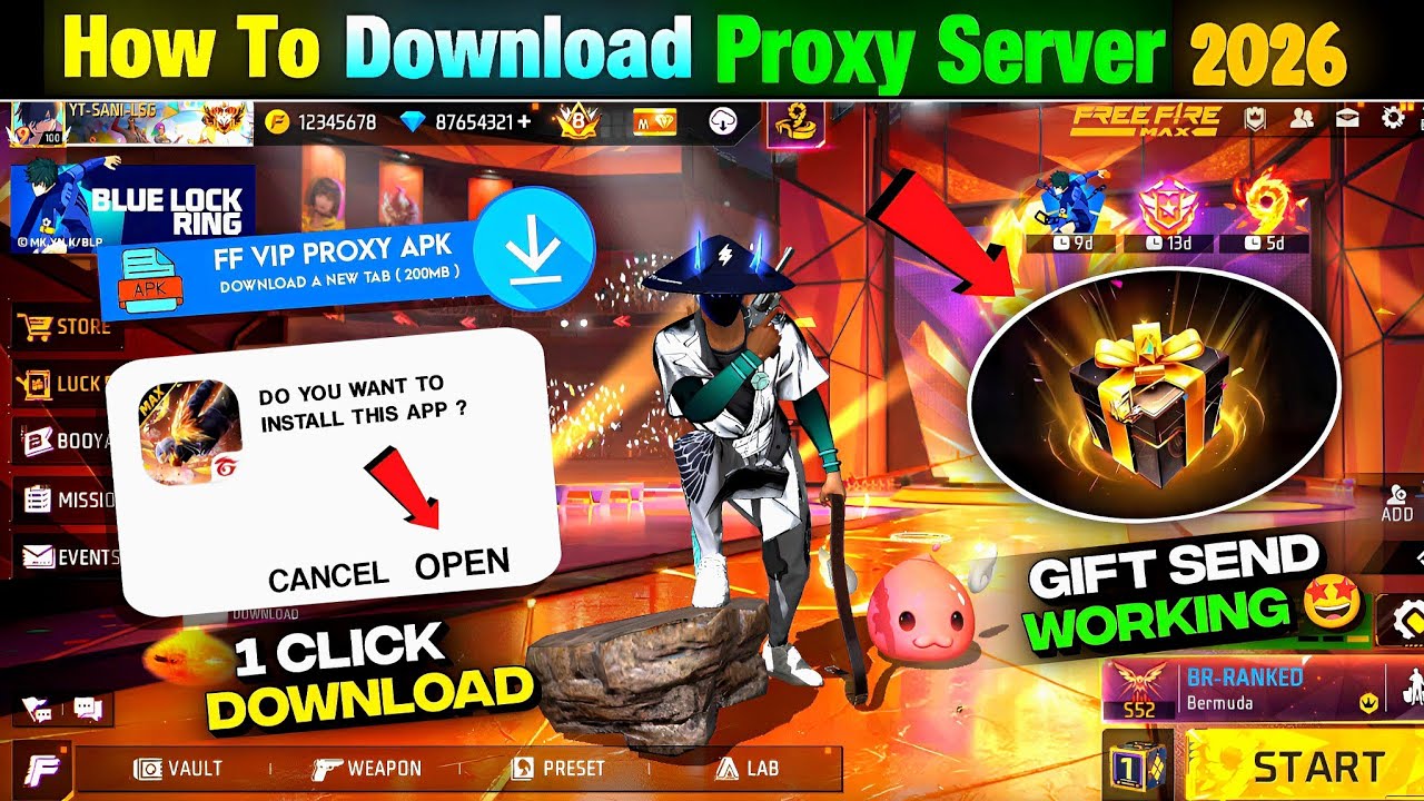 How To Download Proxy Server 💯😱🔥, proxy Server Free Fire Kaise Download Karen, Ob54 Proxy Server ff