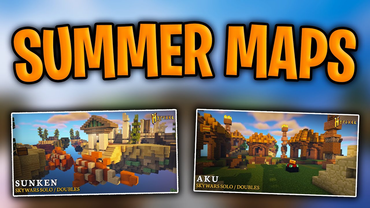 Playing on the new SUMMER skywars map rotation