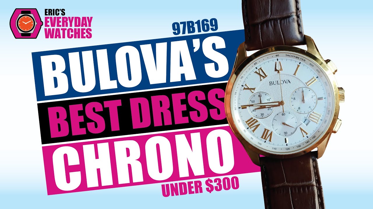 Лучший нарядный хронограф Bulova до 300 долларов. Bulova Wilton, модель № 97B169