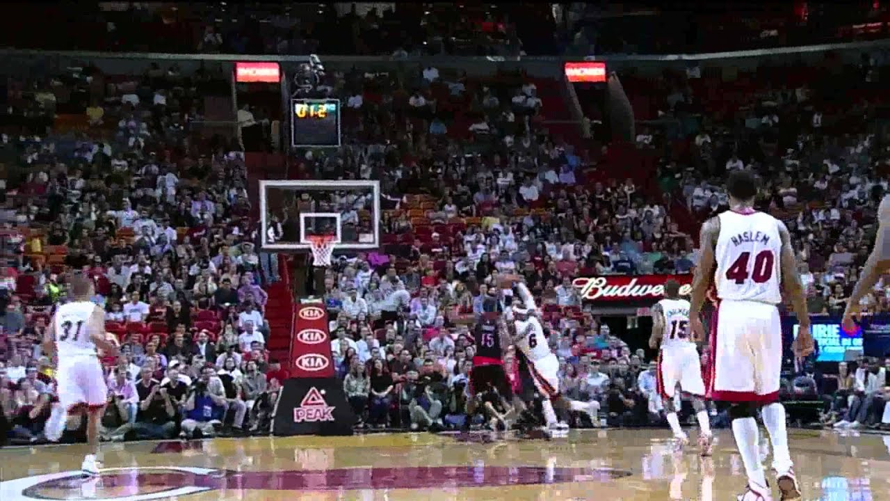 LeBron James 28 points (amazing buzzer beater) vs Toronto Raptors full highlights 18.04.2012