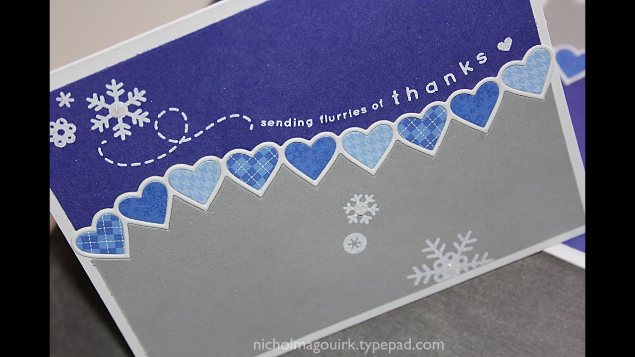 Simon Says Stamp January Card Kit | Flurries of Thanks Cards