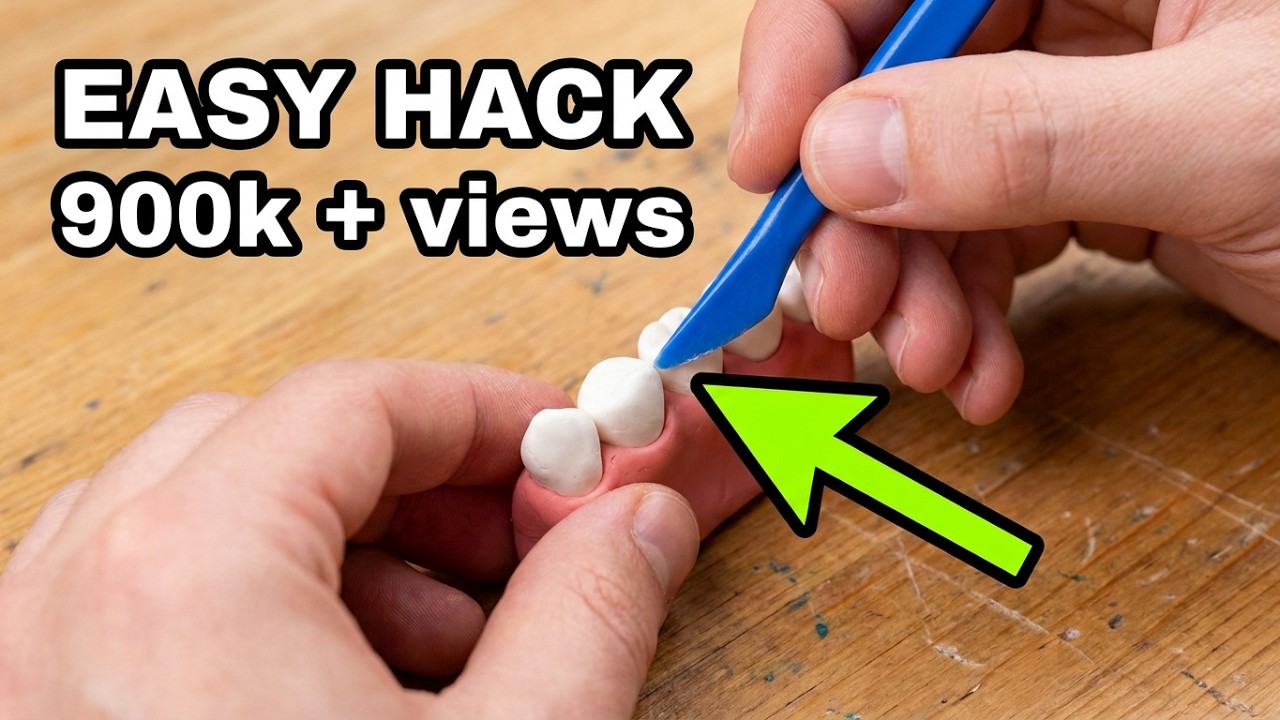 Very Easy TEETH Model Making Using Clay(play-doh) - VISHNU HARIDASS