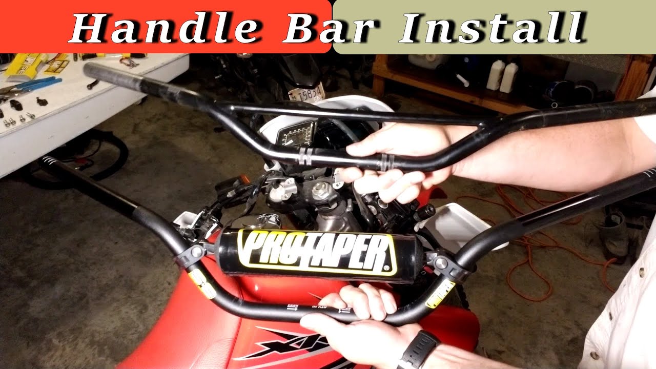 How to Install Aftermarket Motorcycle Handle Bar - XR650L