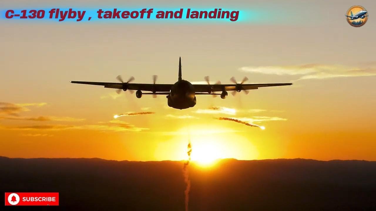 C-130 Hercules Extreme Landing & Short Runway Takeoff 😱✈️