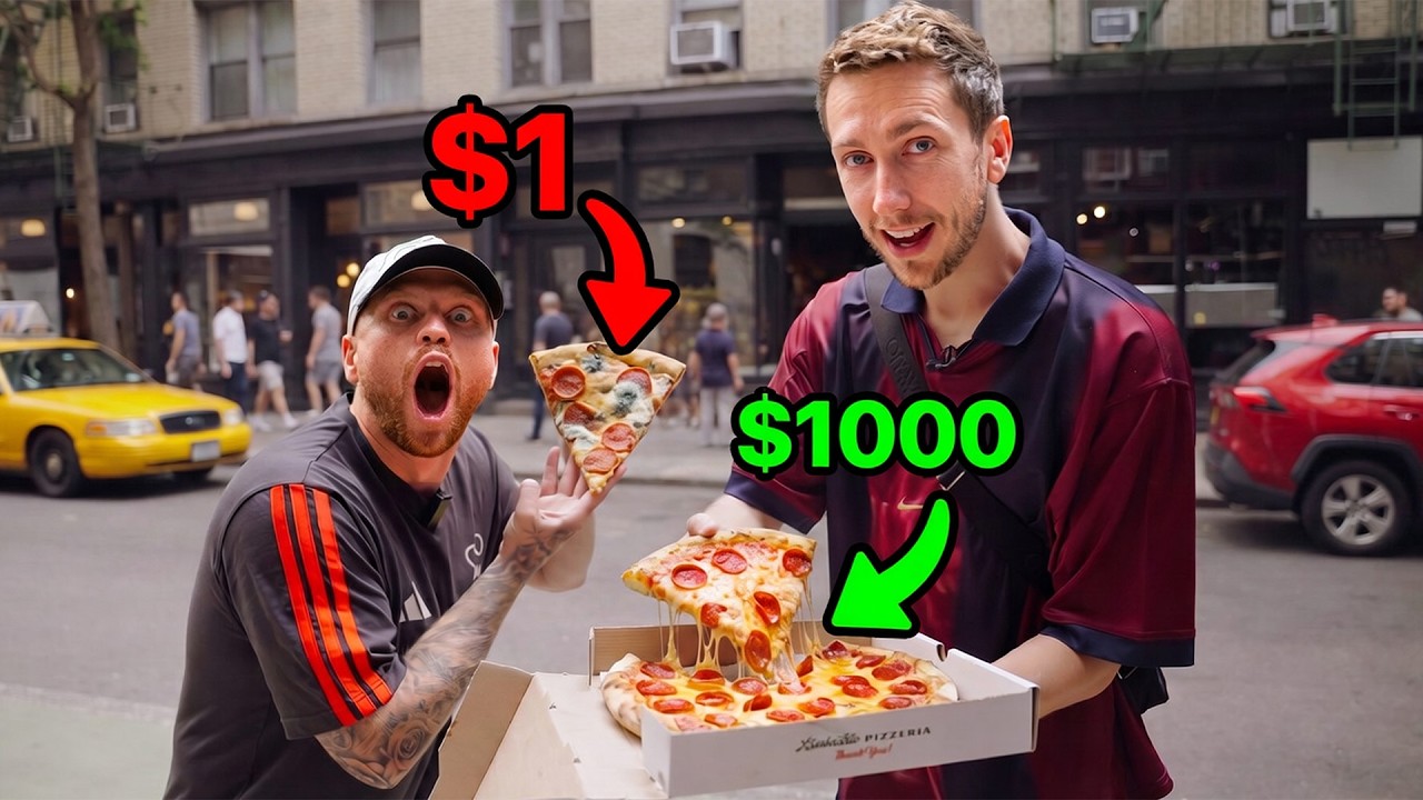 We tried $1 vs $1000 pizza in New York!