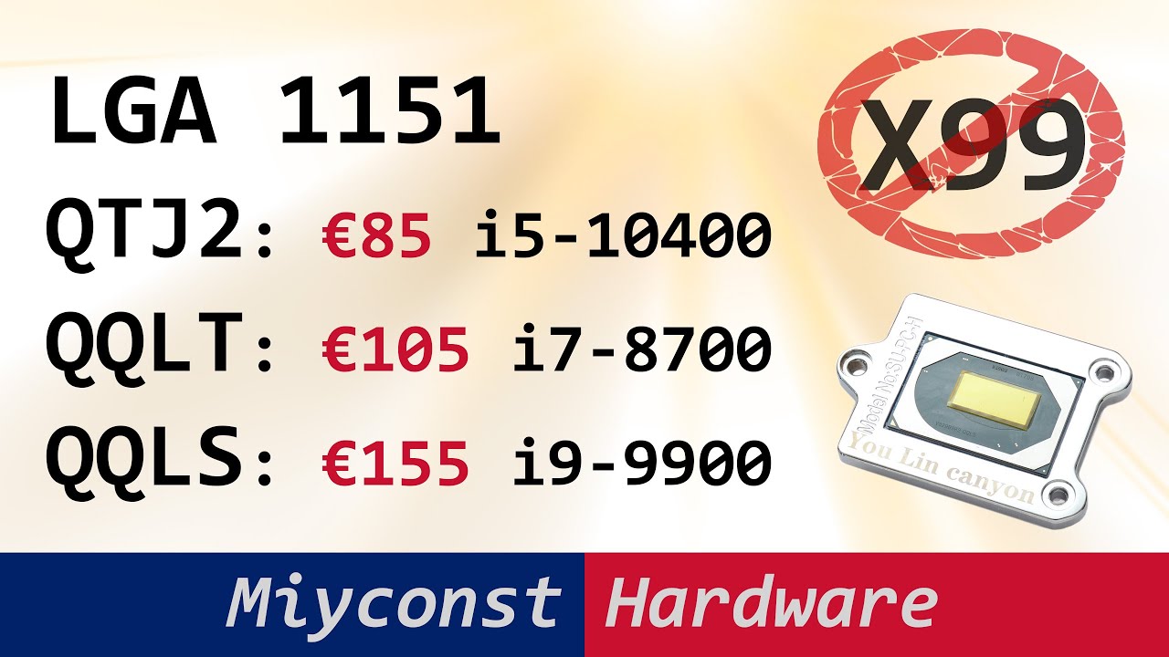 🇷🇺 Мутанты LGA 1151 QTJ2, QQLT, QQLS – тест и сравнение с R5 5600X, E5-2678 V3, i5-6600k