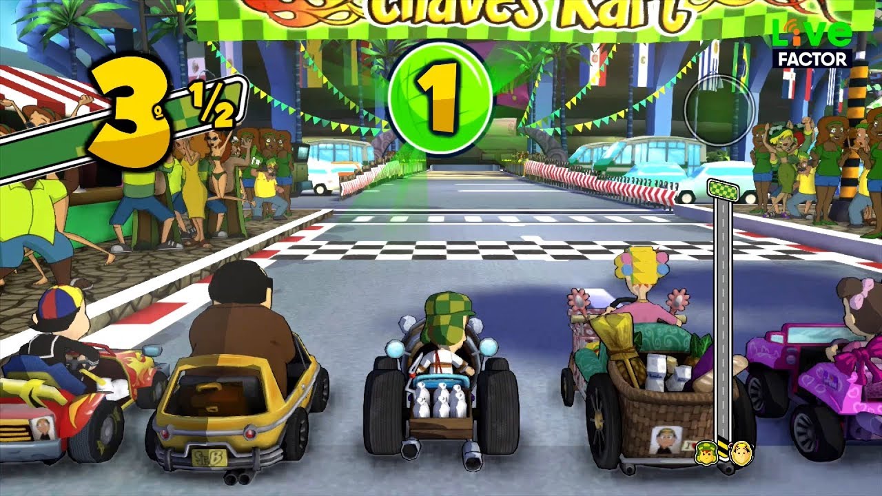 Gameplay - Chaves em Torneio Seu Madruga - Chaves Kart - #Gameplay