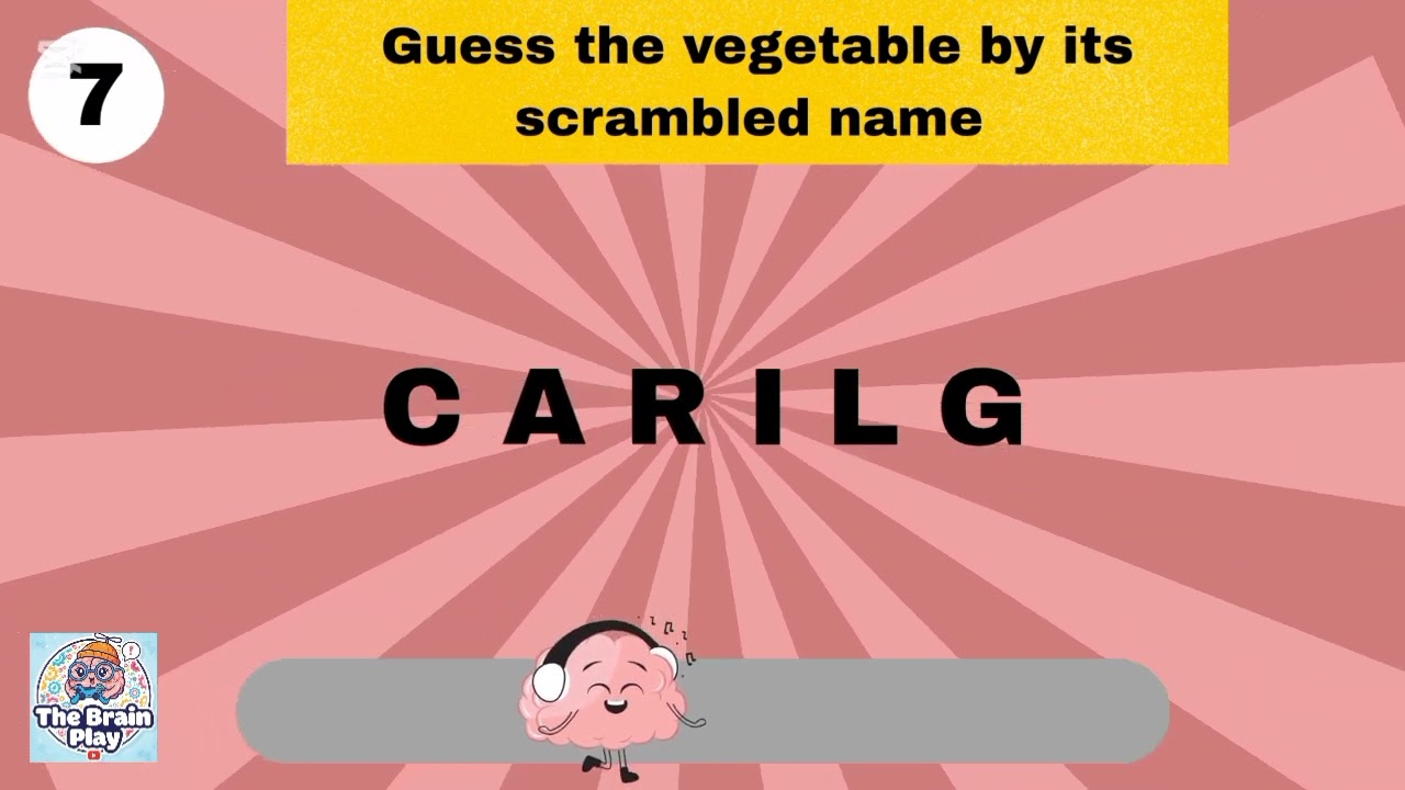 Guess the vegetable vegetable by it's scrambled name -The Brain Play- #foryou #quiz #viral #ytshorts