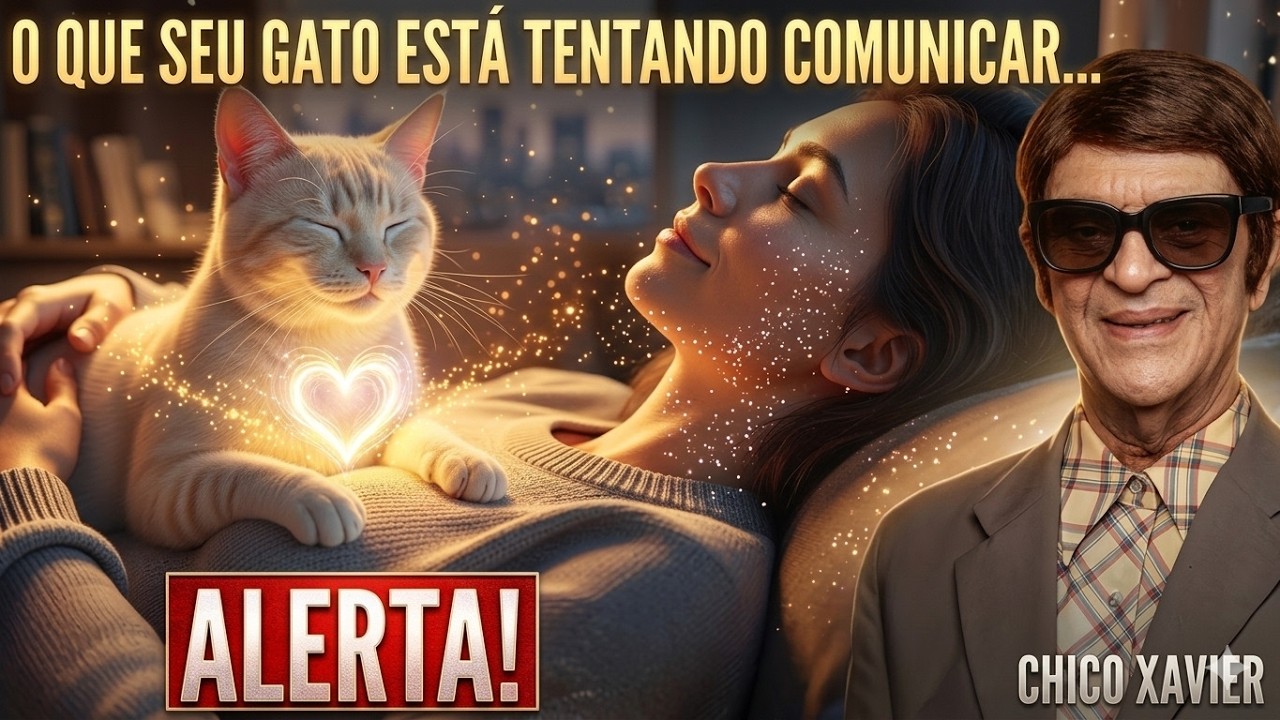 ALERTA ESPIRITUAL: Por Que Seu Gato Dorme em Cima de Você? | Revelação de Chico Xavier