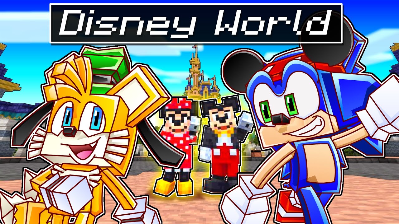 Sonic & Tails Disney LIFE in Minecraft! - Sonic Minecraft Stories