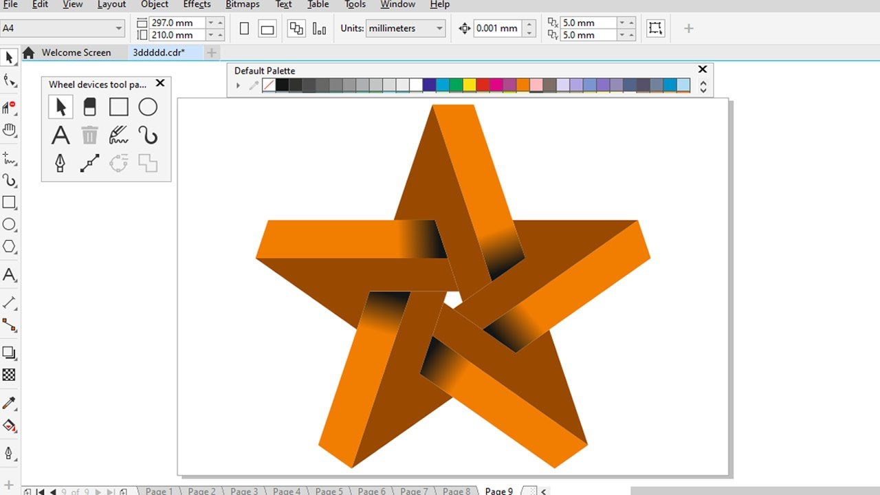 3d star logo ll 182 ll prakash christ tutorial