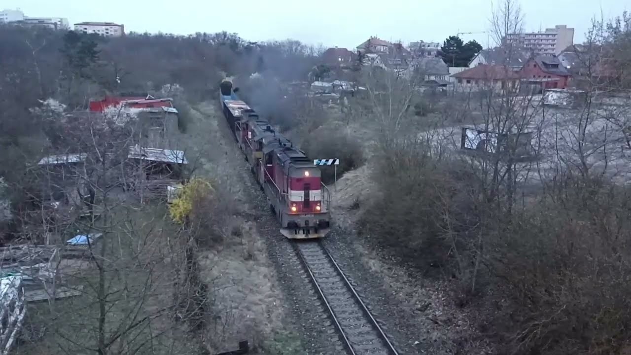 Večerní nákladní vlaky ze Znojma na Jihlavu březen a duben 2022