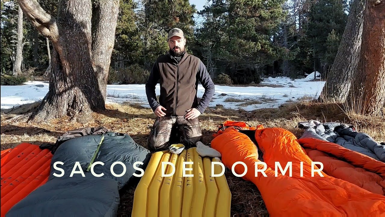 Sacos de Dormir para Nieve y tiempo frio / trucos para dormir caliente y esterillas aíslantes ⛺️🌲❄️