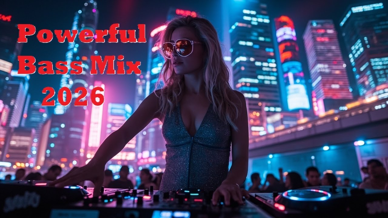 Night City Cyber Techno | Bass-Driven DJ Set with Dancing Crowd