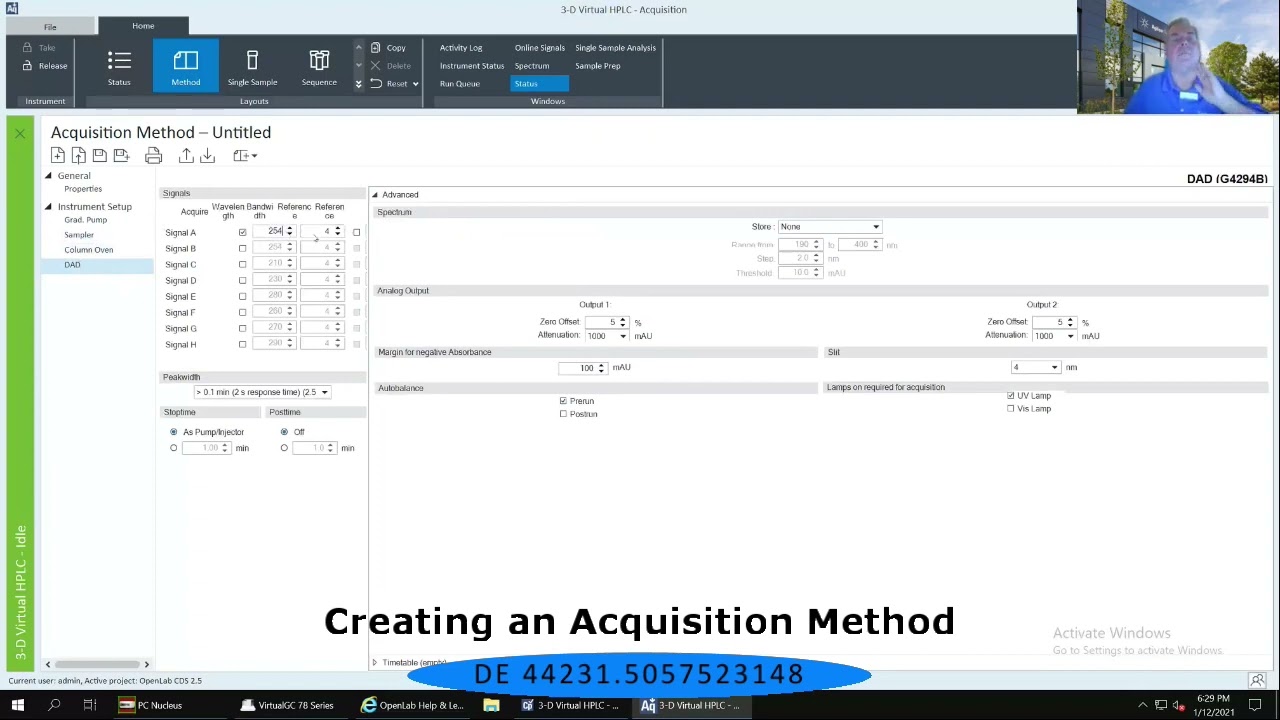OpenLab CDS   Creating an Acquisition Method   DE44231 5057523148