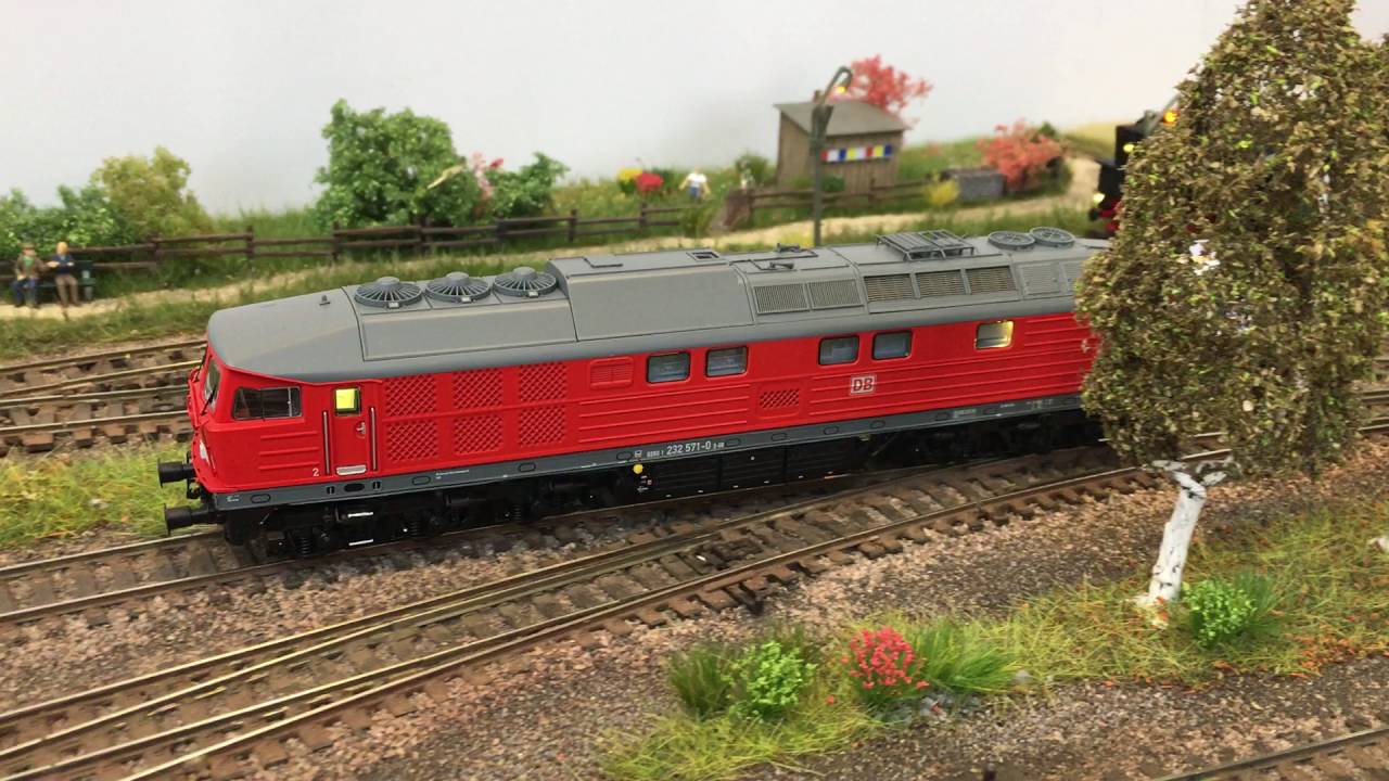 Spur-H0, ESU digitale Soundlok die Neue BR 232 571-0 in Aktion