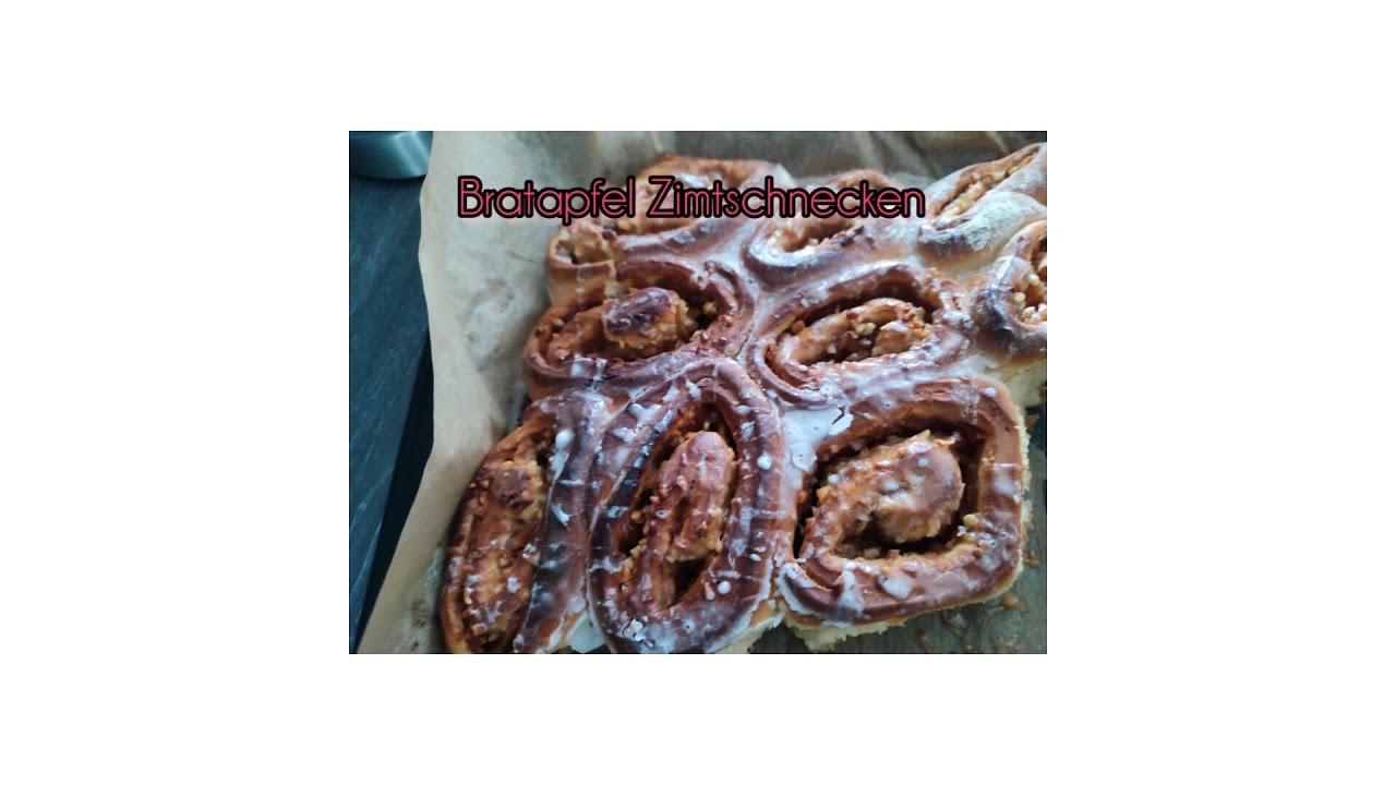 Bratapfel Zimtschnecken • Rezept • Einfach Ina 