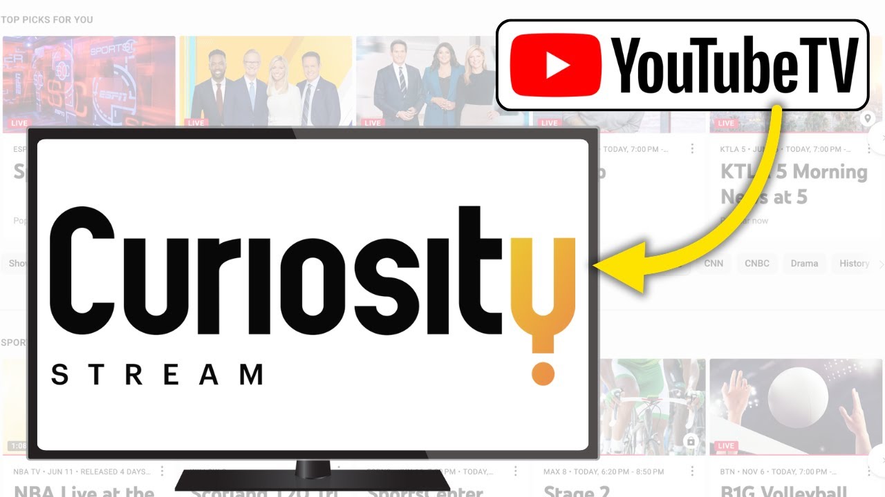 Как добавить и смотреть CuriosityStream на YouTube TV | Смотрите документальные фильмы без кабеля...