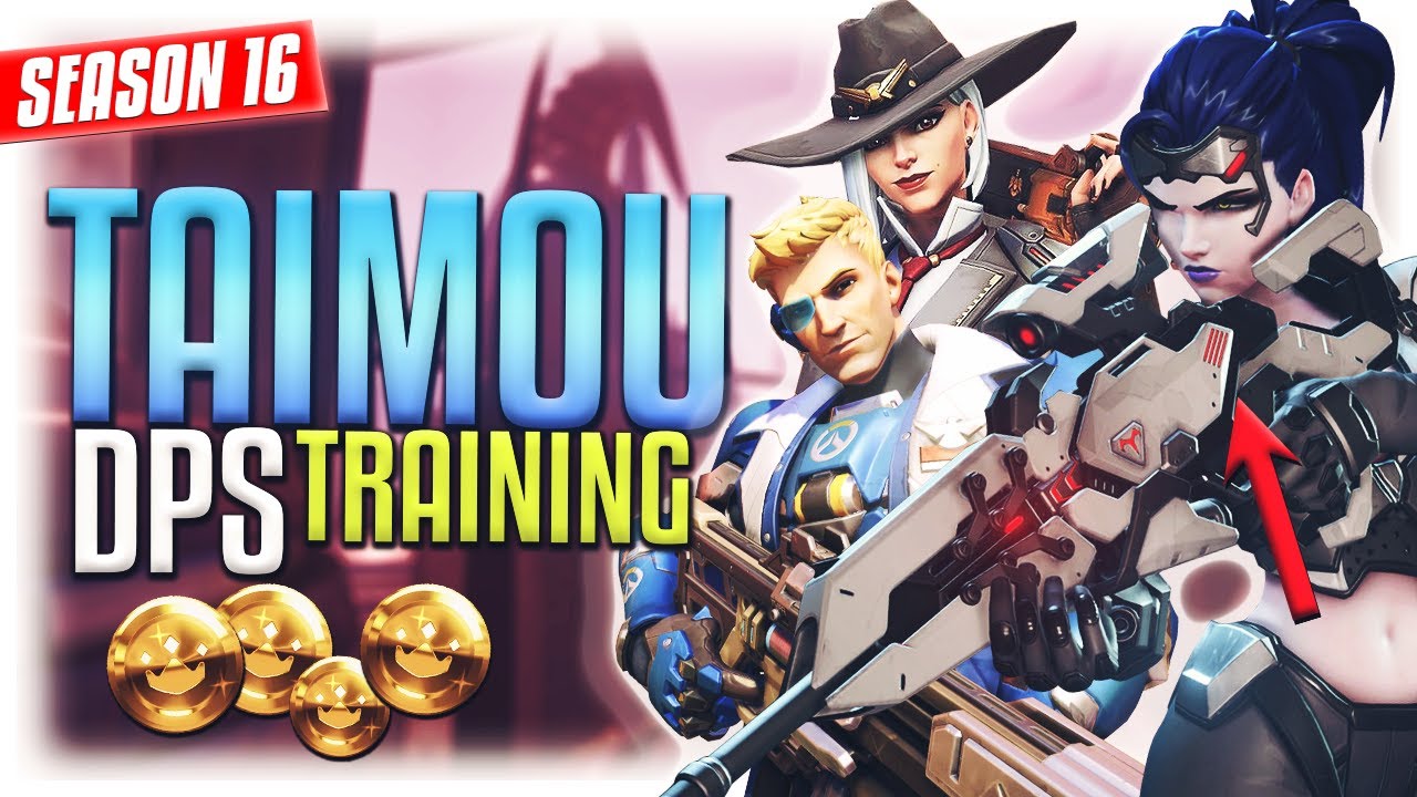 TAIMOU as Widowmaker / Ashe / Soldier 76 in COMPETITIVE [S16 TOP 500]