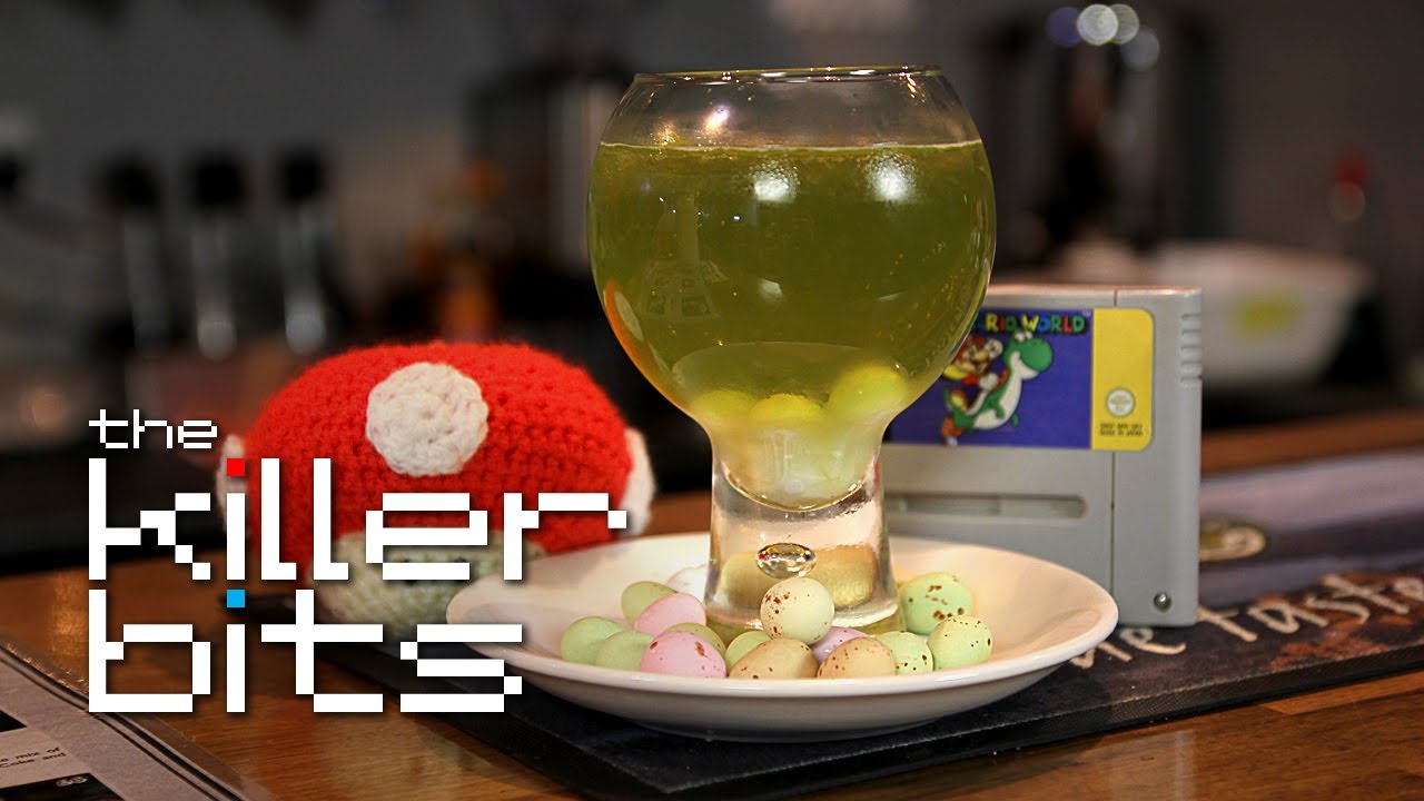 Video Game Cocktails - The Plumber's Companion (inspired by Super Mario Bros.)