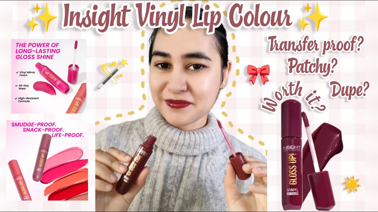 💄Insight Cosmetics Vinyl Lip Colour ✨199/- only 😍 Transfer proof✅ Are these Worth it?🙃 Crimson Dream