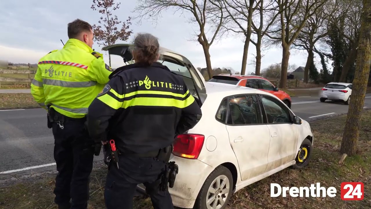 Bestuurder onder invloed van lachgas botst tegen boom in Erica