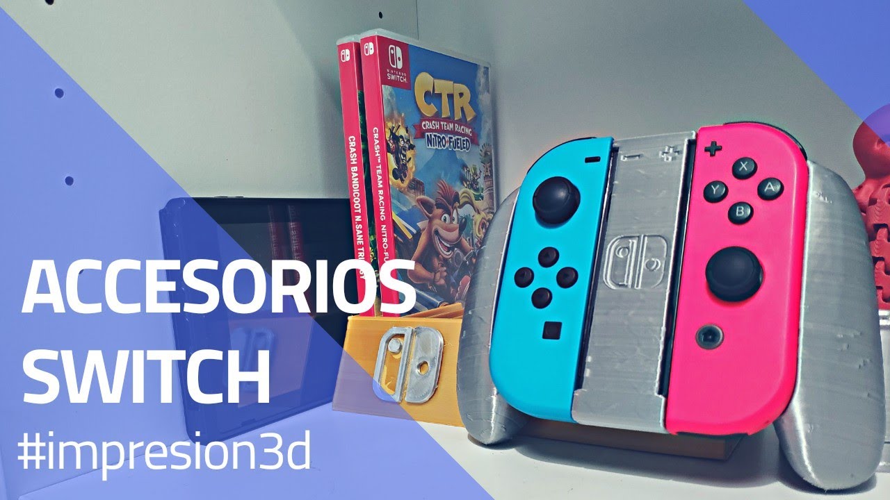 5 ACCESORIOS en IMPRESIÓN 3D para NINTENDO SWITCH