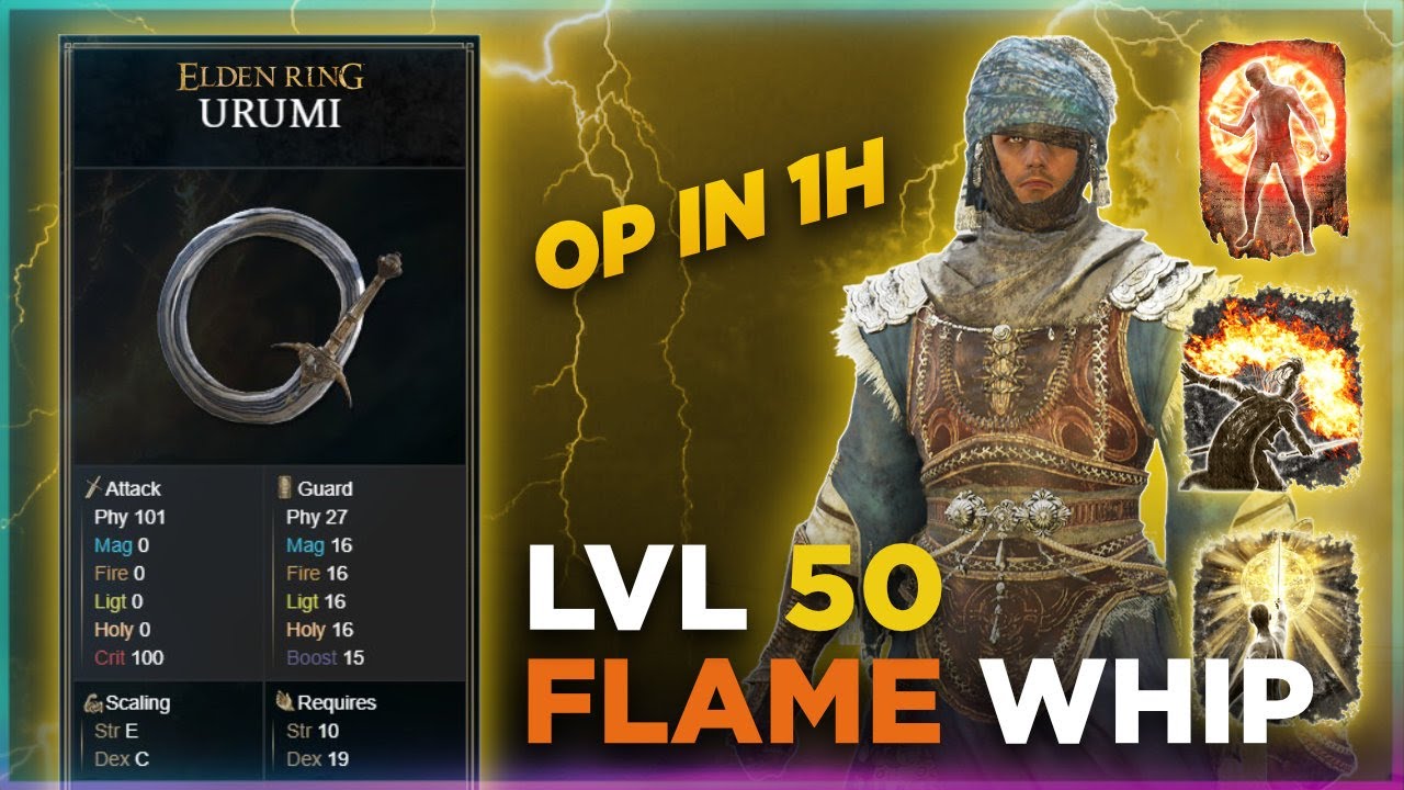 Elden Ring Urumi Build is INSANE! - Long-Range Whip + Flame Burst (Early Game Build GUIDE UNCUT)