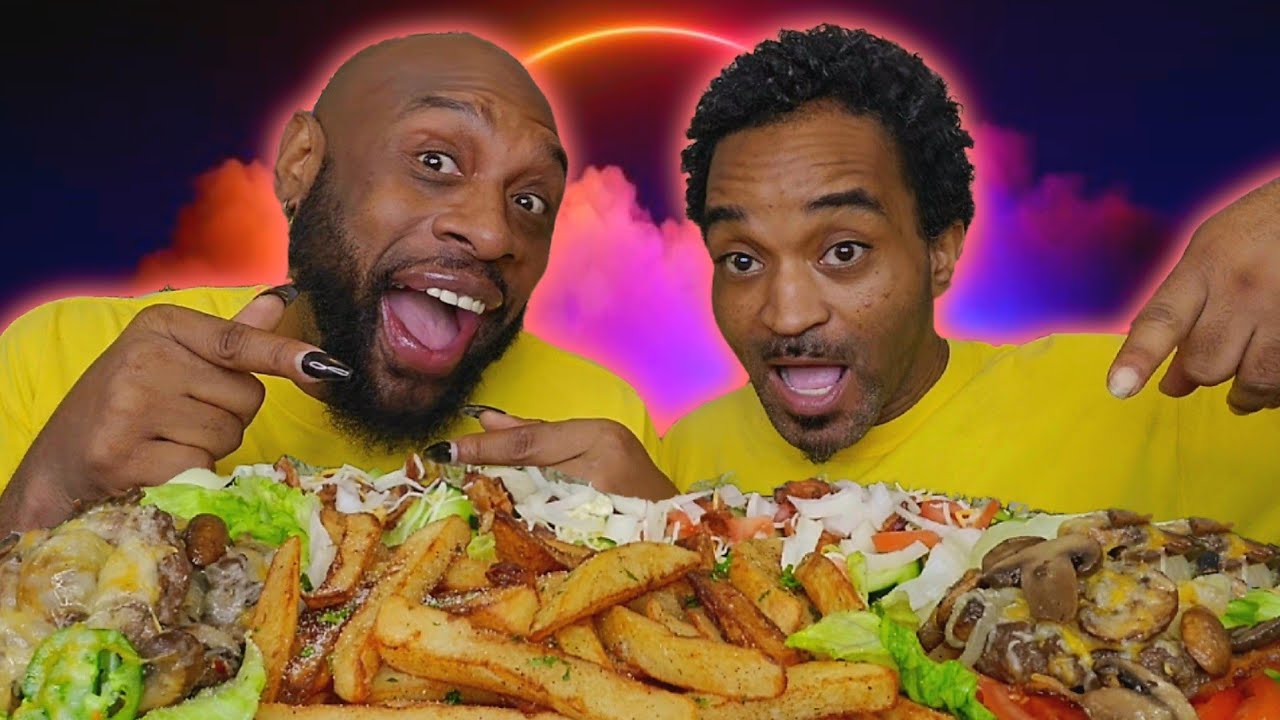 I HAVE A MENTAL HEALTH THERAPIST | MUSHROOM BACON SWISS DOUBLECHEESEBURGER | MUKBANG | HUBBY EDITION
