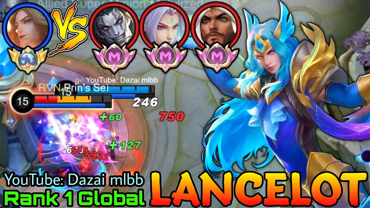 Top Global Lancelot VS Supreme Ling, Khufra & Khaleed - Top 1 Global Lancelot by YouTube: Dazai mlbb
