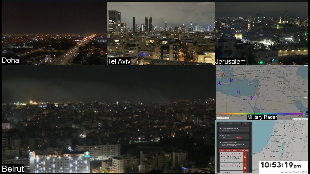 🔴 LIVE: Middle East War Coverage | Israel–Iran Conflict Escalates | 24/7 Cameras & Breaking News