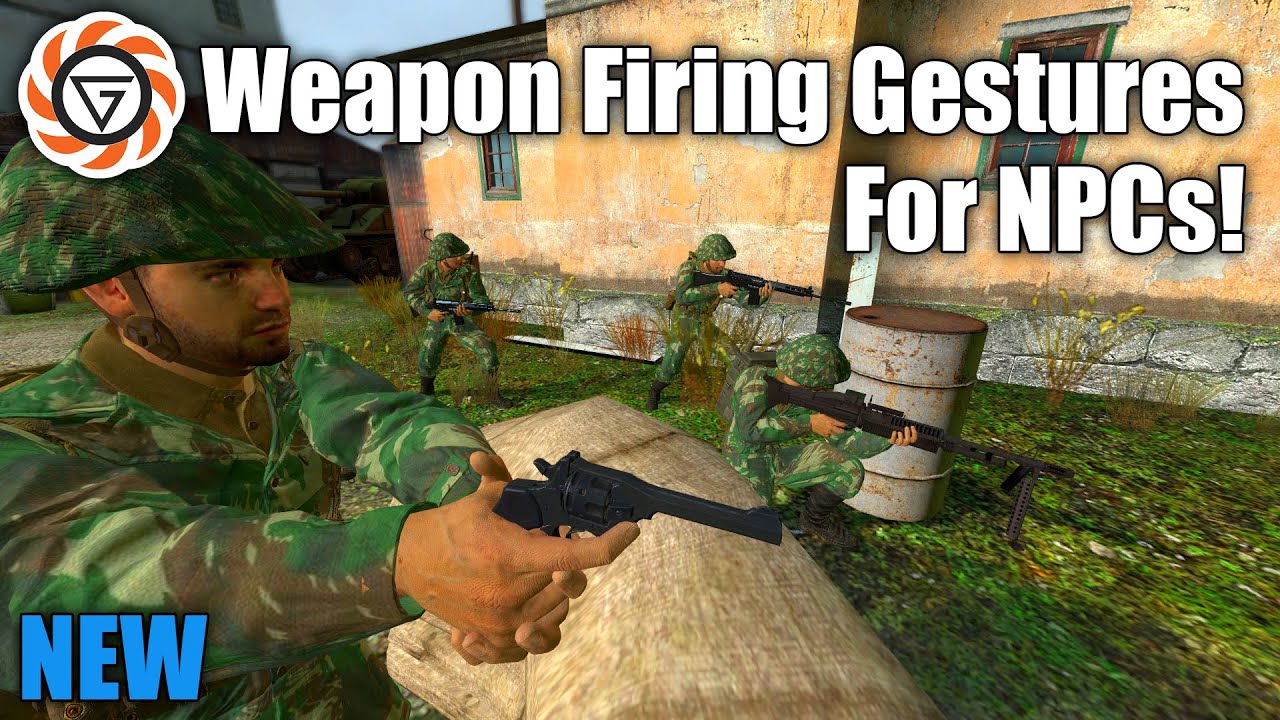 NEW - Weapon Firing Gestures for NPCs! | VJ Base Update | Garry's Mod