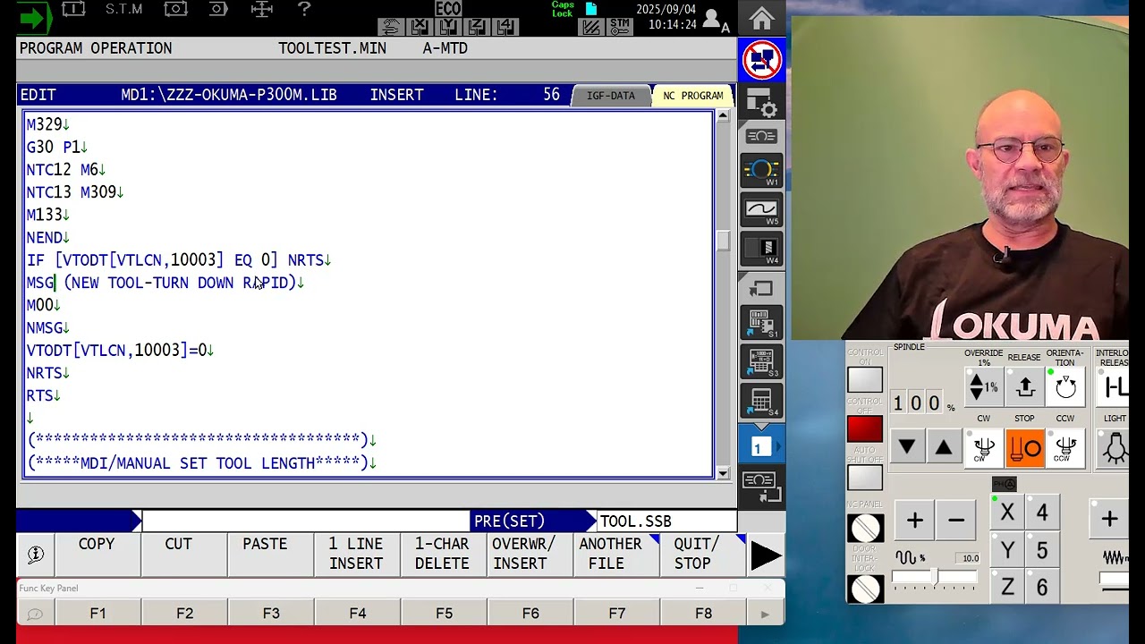 More Okuma macro functions