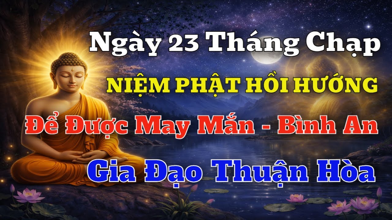 Phật Dạy Ngày 23 Tháng Chạp – 10 Phút Niệm Phật Giữ Phước, Gia Đạo Thuận Hòa, Hanh Thông May Mắn