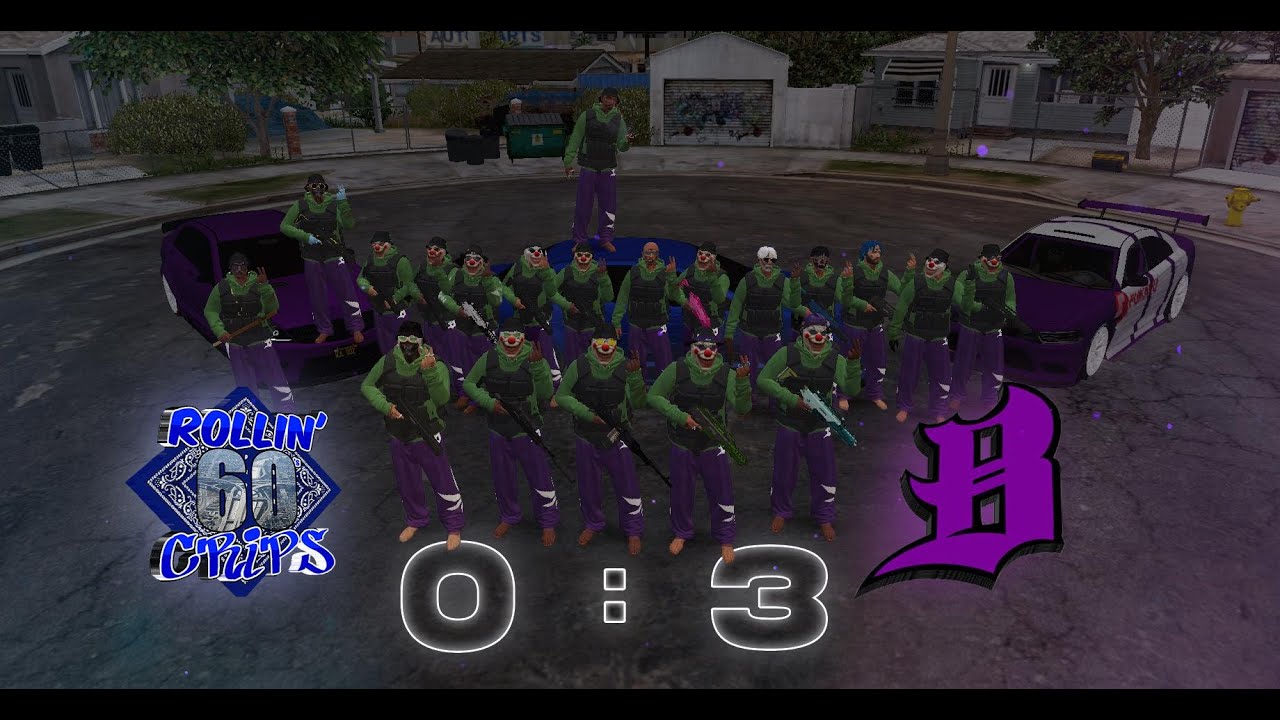 [GLRP] Ballas💜  VS CRIPS 💙 - KRIEG ENDET MIT GEFALLENE SOLDATEN !