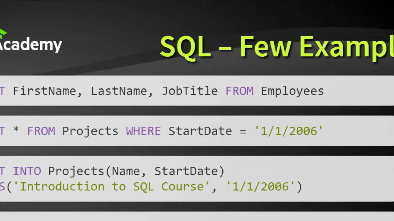 Бази данни & SQL: Въведение в SQL - част 1