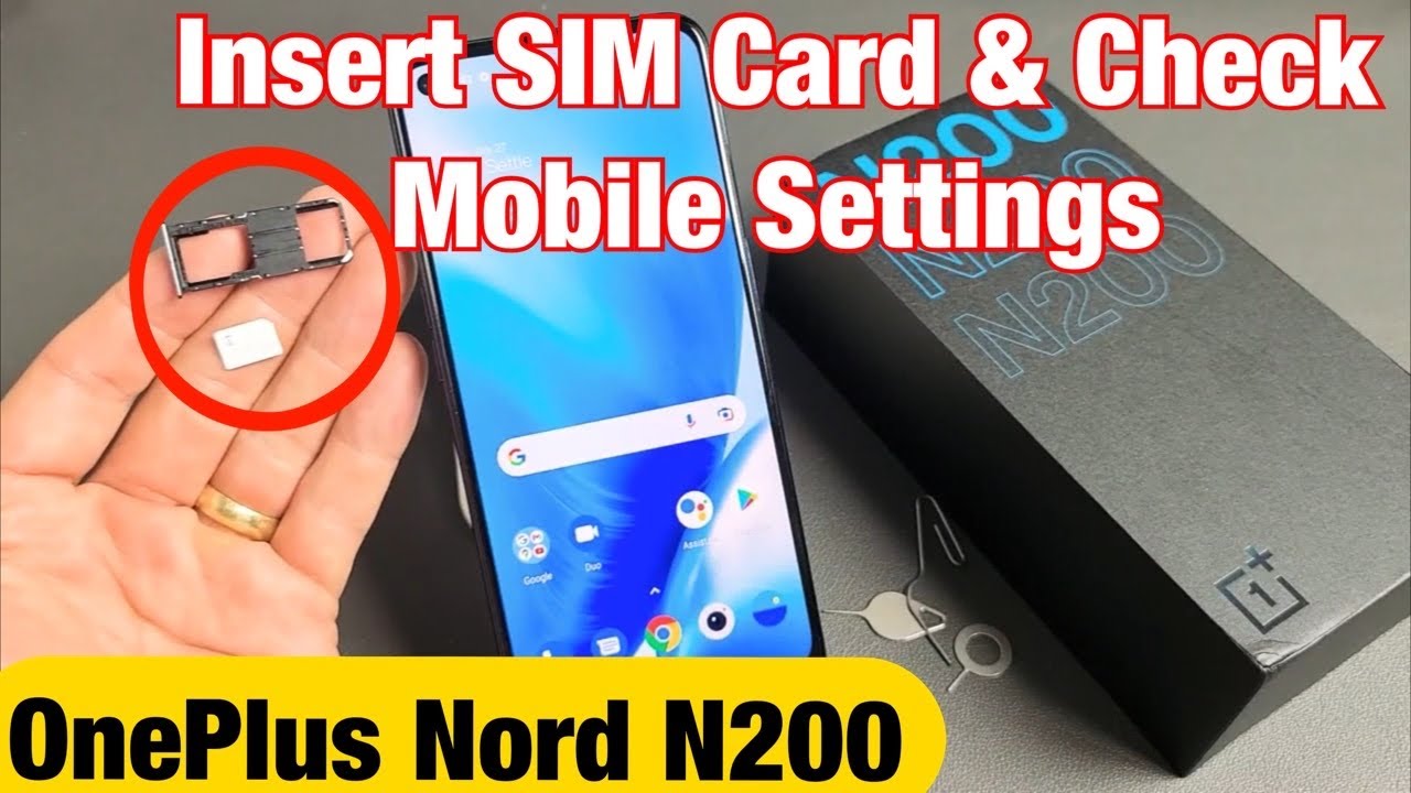 OnePlus Nord N200: как вставить SIM-карту и проверить настройки мобильной связи
