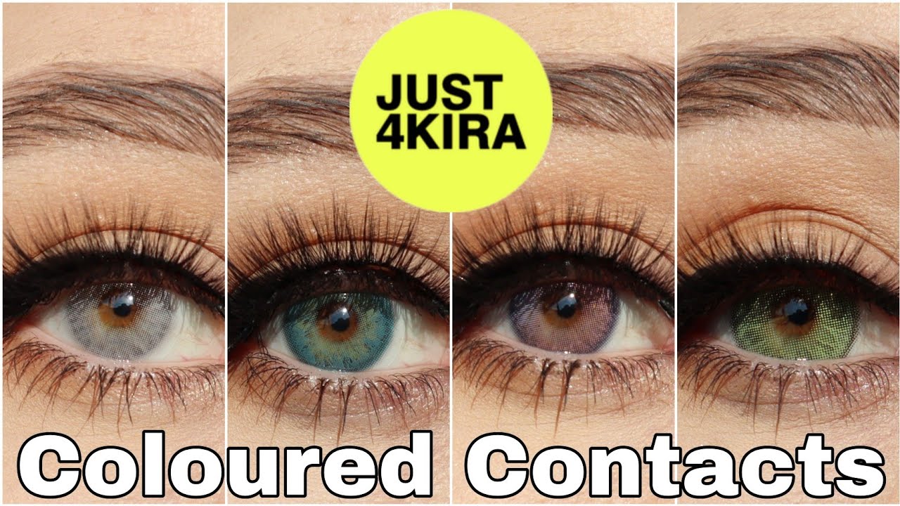 Prescription Coloured Contact Lenses Haul | Just4kira Coloured Contacts Unboxing and Review
