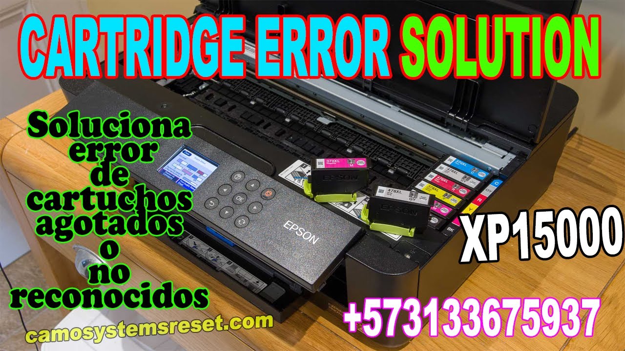 Como reparar error de cartuchos / Cartridge error solution XP15000  ONLINE solution 100%