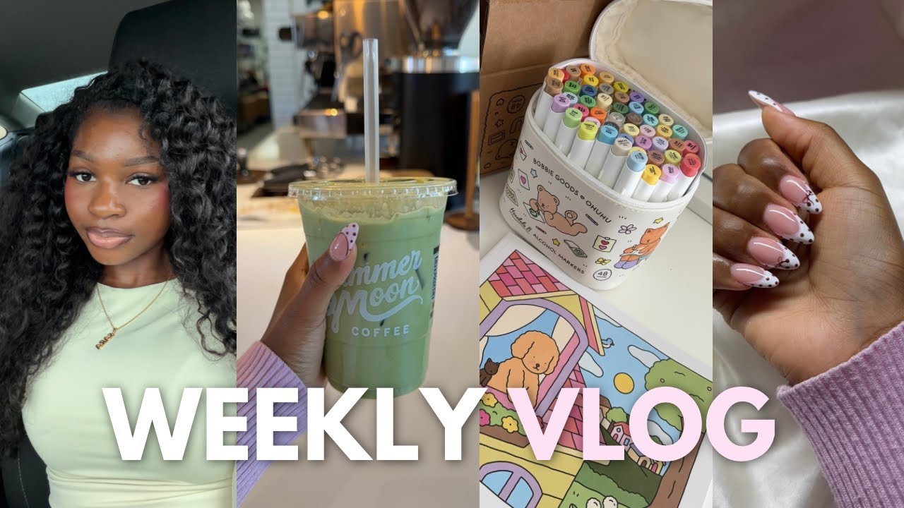 Soft reset days | creative hobbies, friends date, new nails, filming , journaling & more! 
